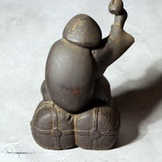 Japanese Bronze Statue Daikokuten God of Wealth Lucky Heavy 2.1kg Vintage BOS9895