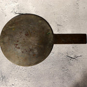 Japanese Antique Bronze Mirror Pine Hawk Bird Signed Fujiwara Mitsunaga Box2