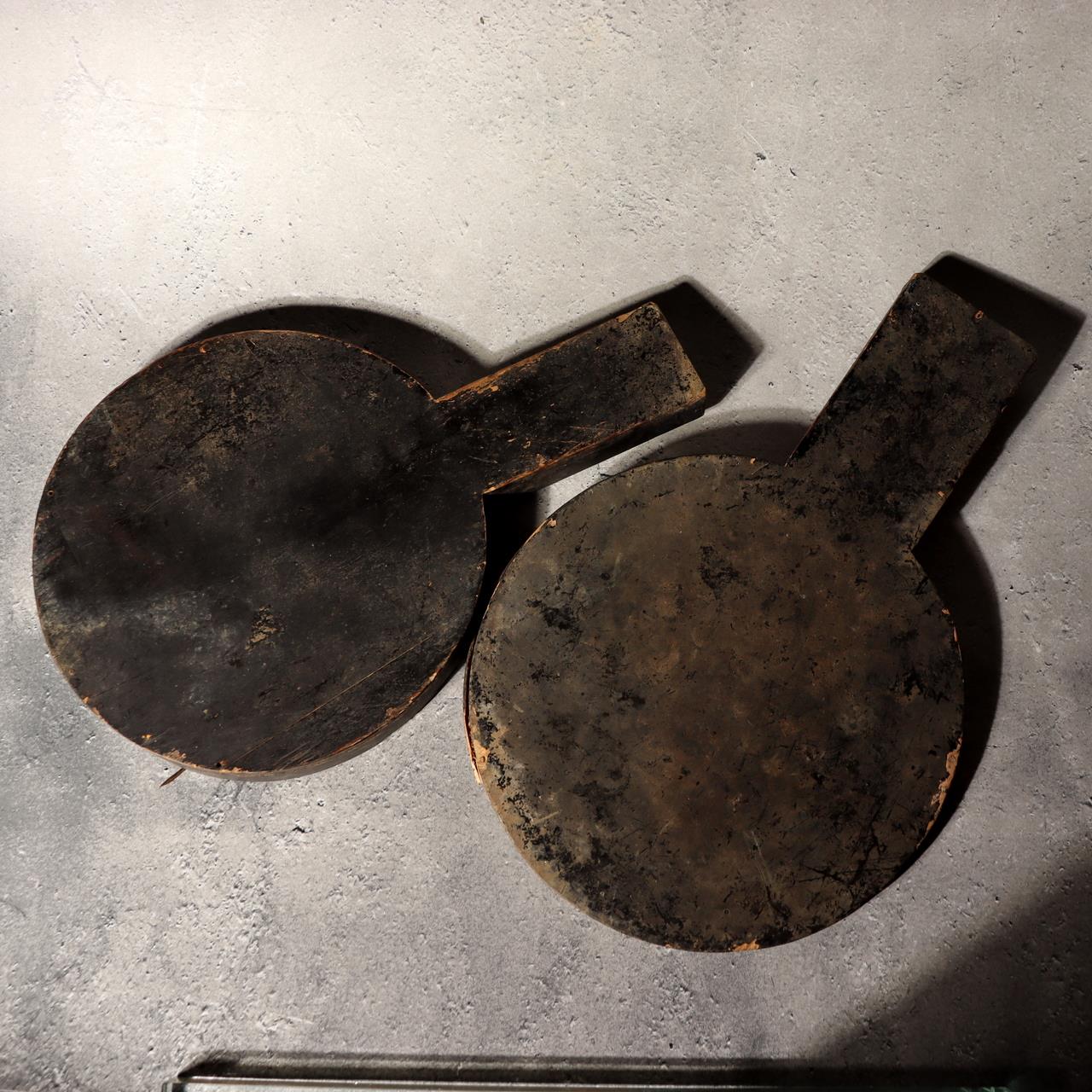 Japanese Antique Bronze Mirror Pine Hawk Bird Signed Fujiwara Mitsunaga Box16