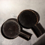 Japanese Antique Bronze Mirror Pine Hawk Bird Signed Fujiwara Mitsunaga Box18