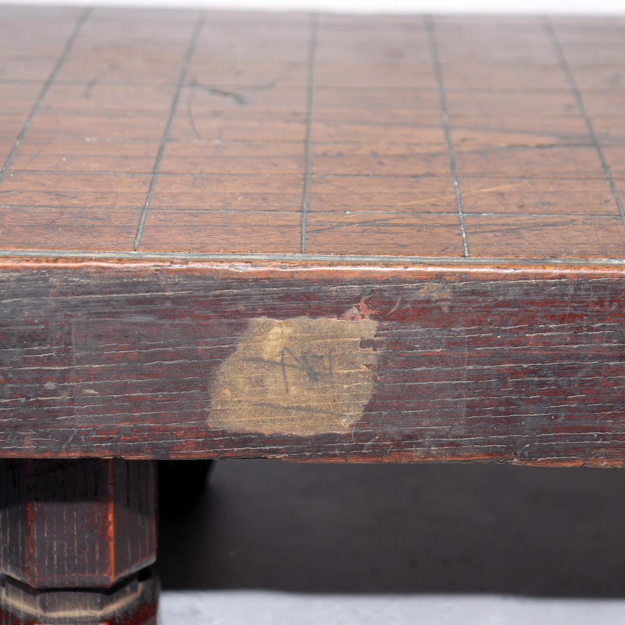 Japanese Antique Wooden Shogi Board Table Go Game WO47910