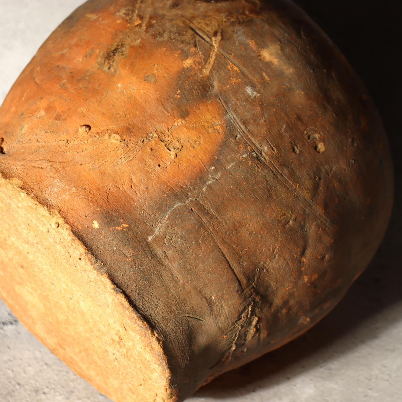 Antique Tokoname Tsubo Jar Muromachi Momoyama Ubakuchi Kiln Mark Wabi Sabi Japan17