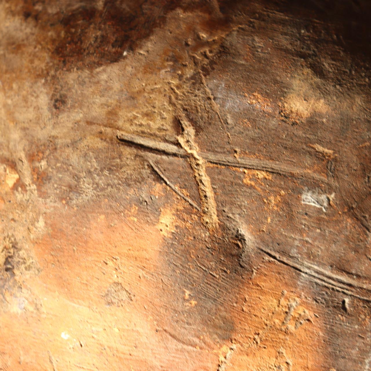 Antique Tokoname Tsubo Jar Muromachi Momoyama Ubakuchi Kiln Mark Wabi Sabi Japan12