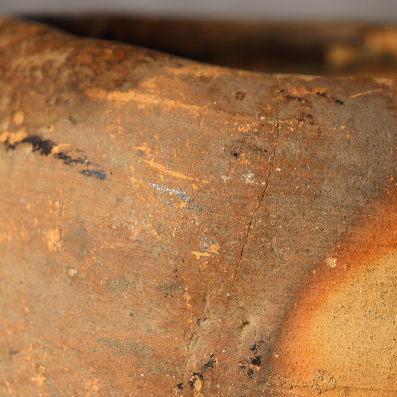 Antique Tokoname Tsubo Jar Muromachi Momoyama Ubakuchi Kiln Mark Wabi Sabi Japan15