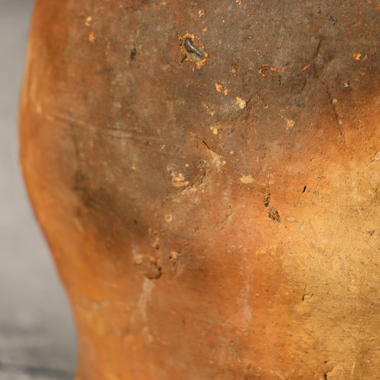 Antique Tokoname Tsubo Jar Muromachi Momoyama Ubakuchi Kiln Mark Wabi Sabi Japan16