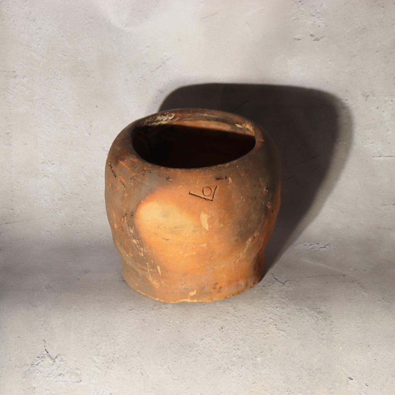 Antique Tokoname Tsubo Jar Muromachi Momoyama Ubakuchi Kiln Mark Wabi Sabi Japan11