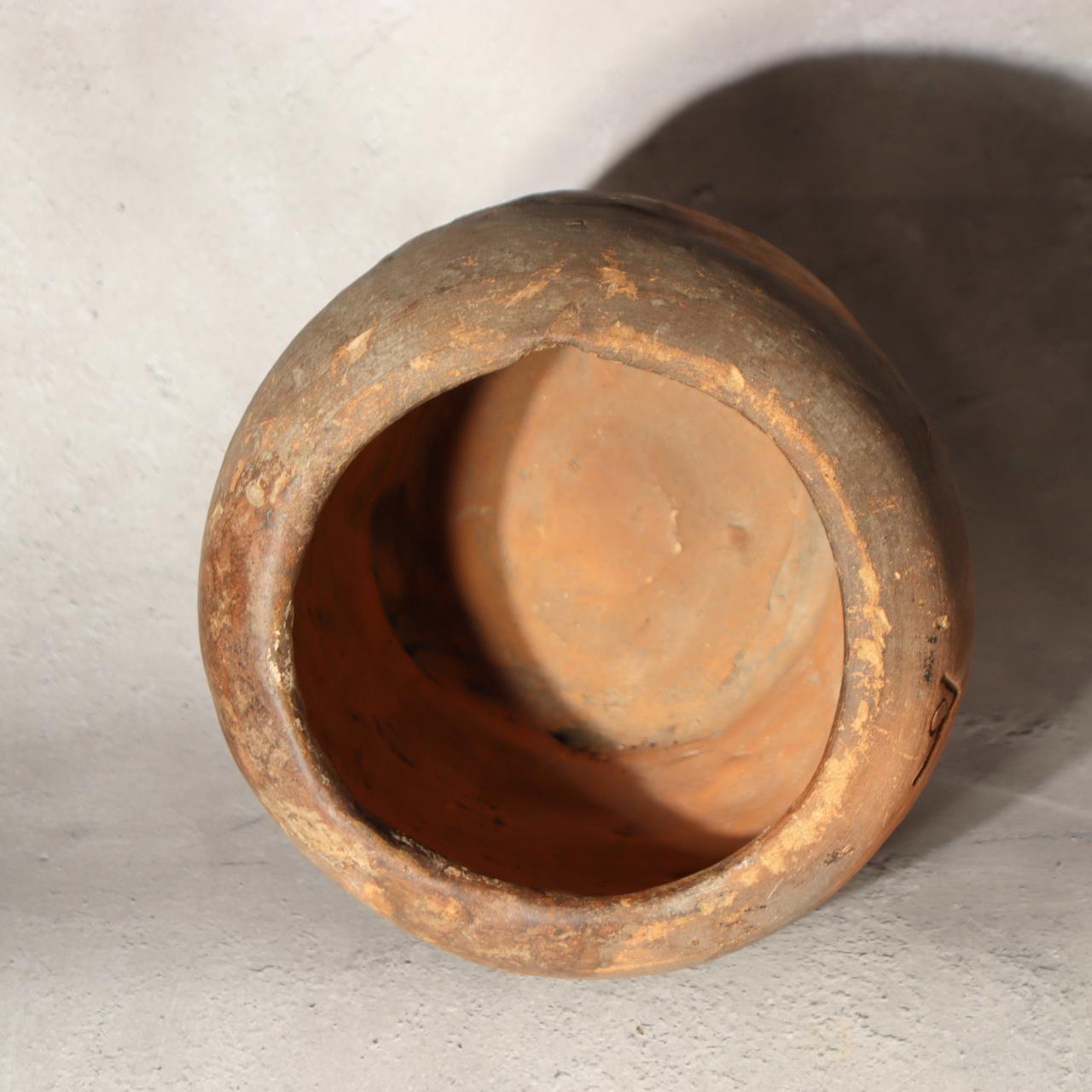 Antique Tokoname Tsubo Jar Muromachi Momoyama Ubakuchi Kiln Mark Wabi Sabi Japan8