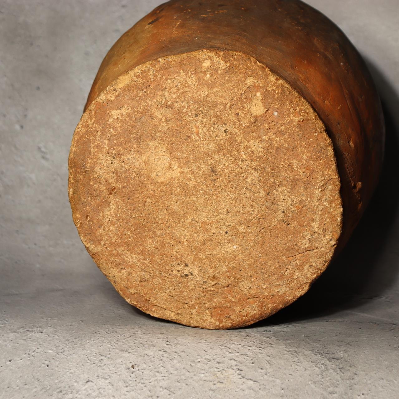 Antique Tokoname Tsubo Jar Muromachi Momoyama Ubakuchi Kiln Mark Wabi Sabi Japan5