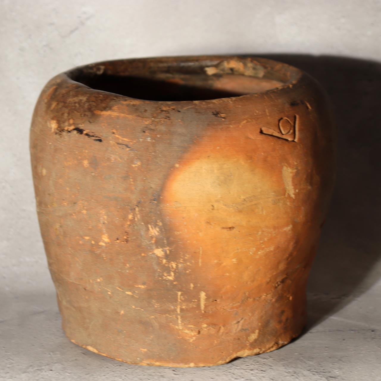 Antique Tokoname Tsubo Jar Muromachi Momoyama Ubakuchi Kiln Mark Wabi Sabi Japan3