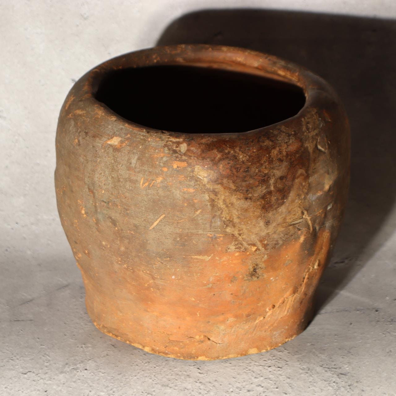 Antique Tokoname Tsubo Jar Muromachi Momoyama Ubakuchi Kiln Mark Wabi Sabi Japan4