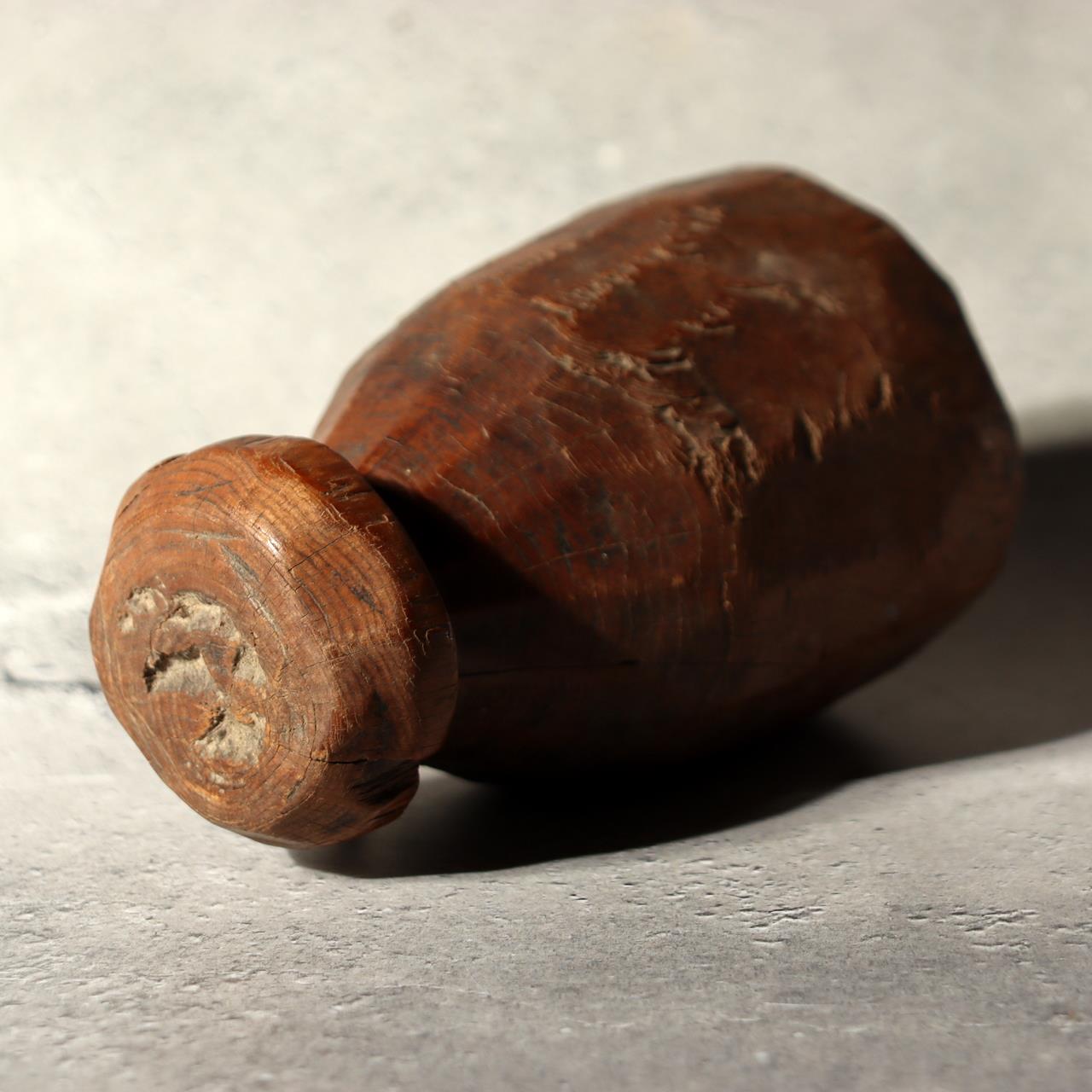 Antique Korean Wooden Loom Weight Joseon Folk Art Primitive Carved Sculpture WO58