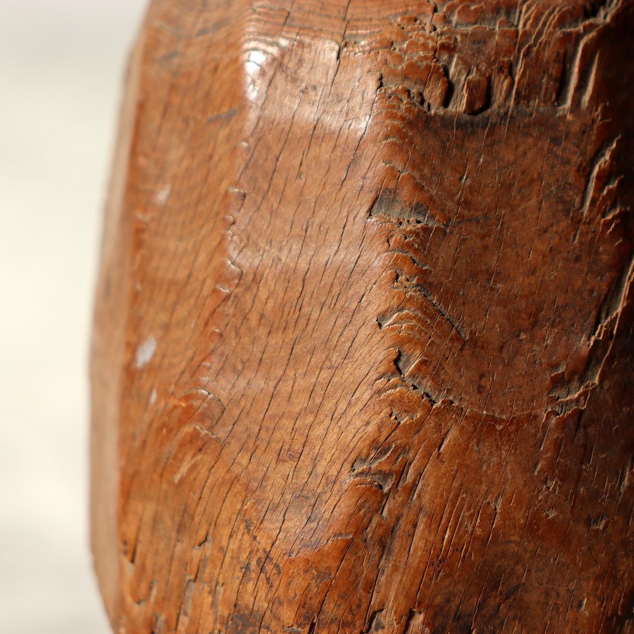 Antique Korean Wooden Loom Weight Joseon Folk Art Primitive Carved Sculpture WO57