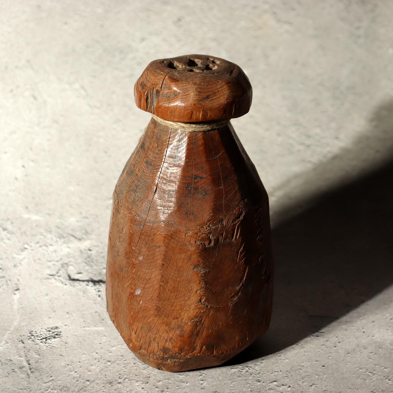 Antique Korean Wooden Loom Weight Joseon Folk Art Primitive Carved Sculpture WO56