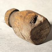 Antique Korean Wooden Loom Weight Joseon Folk Art Rustic Dry Wood Sculpture WO5111