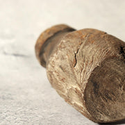 Antique Korean Wooden Loom Weight Joseon Folk Art Rustic Dry Wood Sculpture WO5112