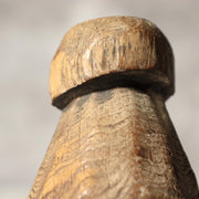 Antique Korean Wooden Loom Weight Joseon Folk Art Rustic Dry Wood Sculpture WO5110