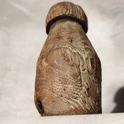 Antique Korean Wooden Loom Weight Joseon Folk Art Rustic Dry Wood Sculpture WO516