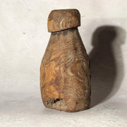 Antique Korean Wooden Loom Weight Joseon Folk Art Rustic Dry Wood Sculpture WO513