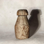 Antique Korean Wooden Loom Weight Joseon Folk Art Rustic Dry Wood Sculpture WO512