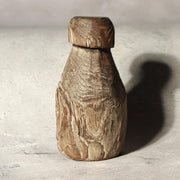 Antique Korean Wooden Loom Weight Joseon Folk Art Rustic Dry Wood Sculpture WO511