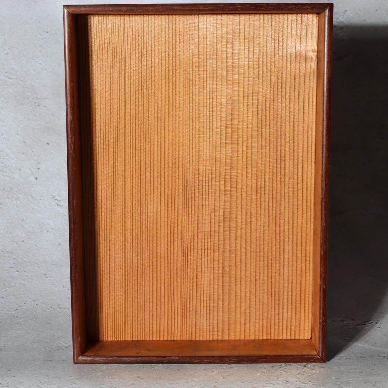 Japanese Wooden Box Burl Wood Tamamoku Intense Grain Document Stationery Box9