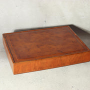 Japanese Wooden Box Burl Wood Tamamoku Intense Grain Document Stationery Box12