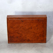 Japanese Wooden Box Burl Wood Tamamoku Intense Grain Document Stationery Box7