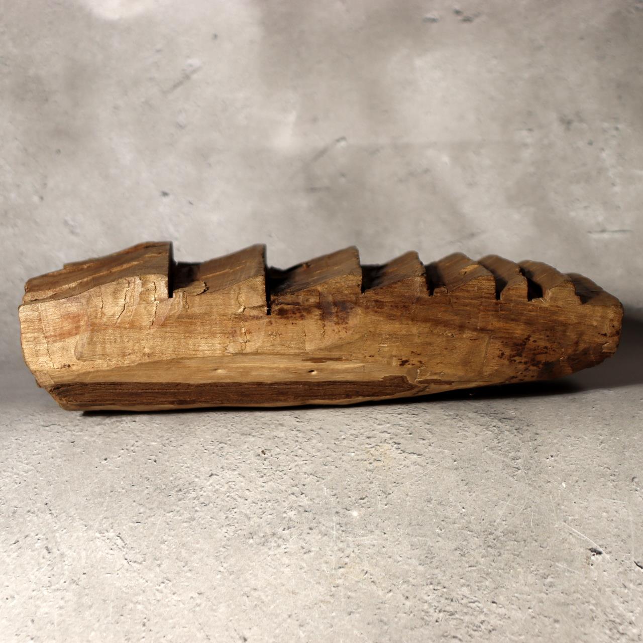 Antique Japanese Wood Tool Gangi Thatching Beater Primitive Folk Art Mingei Rare11