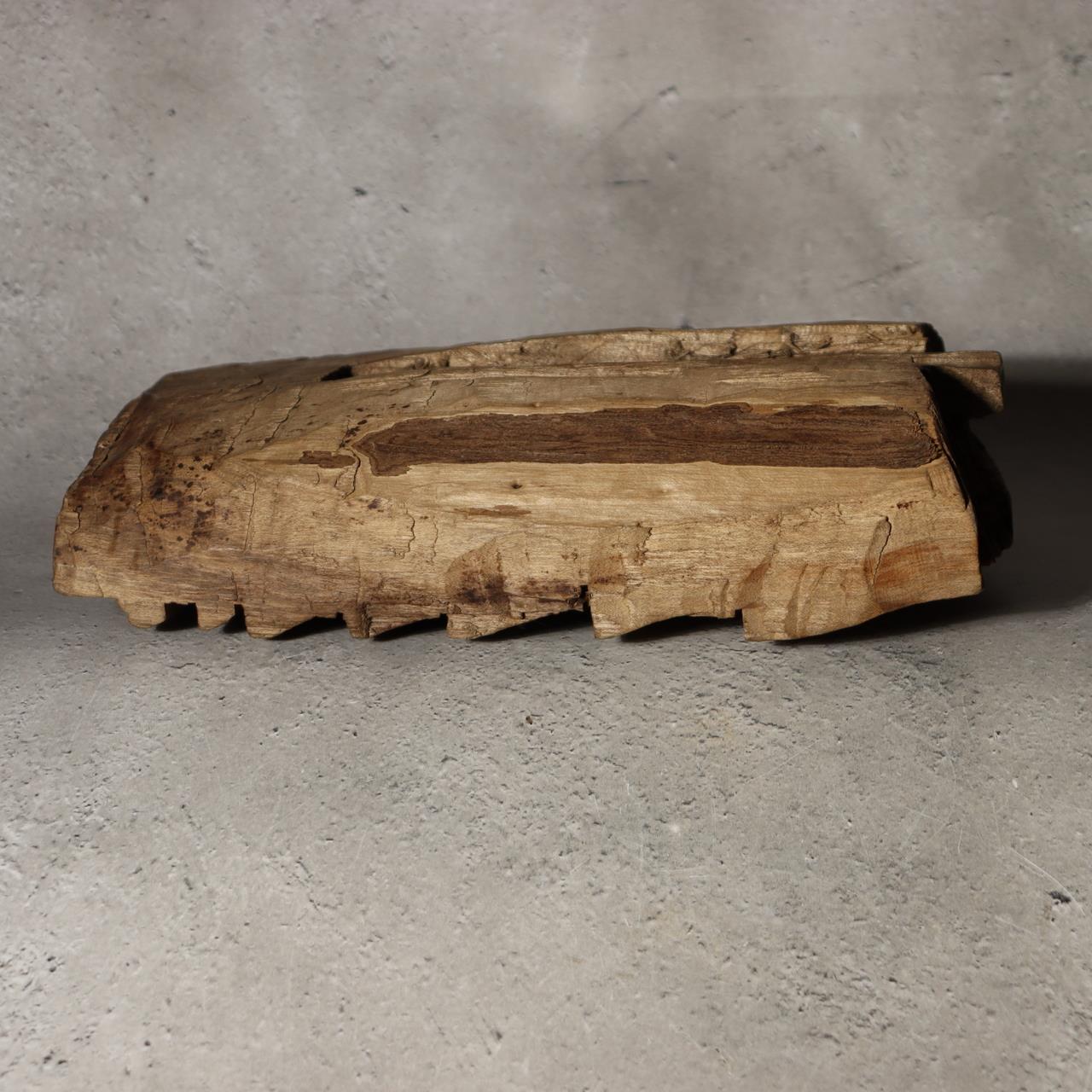 Antique Japanese Wood Tool Gangi Thatching Beater Primitive Folk Art Mingei Rare8