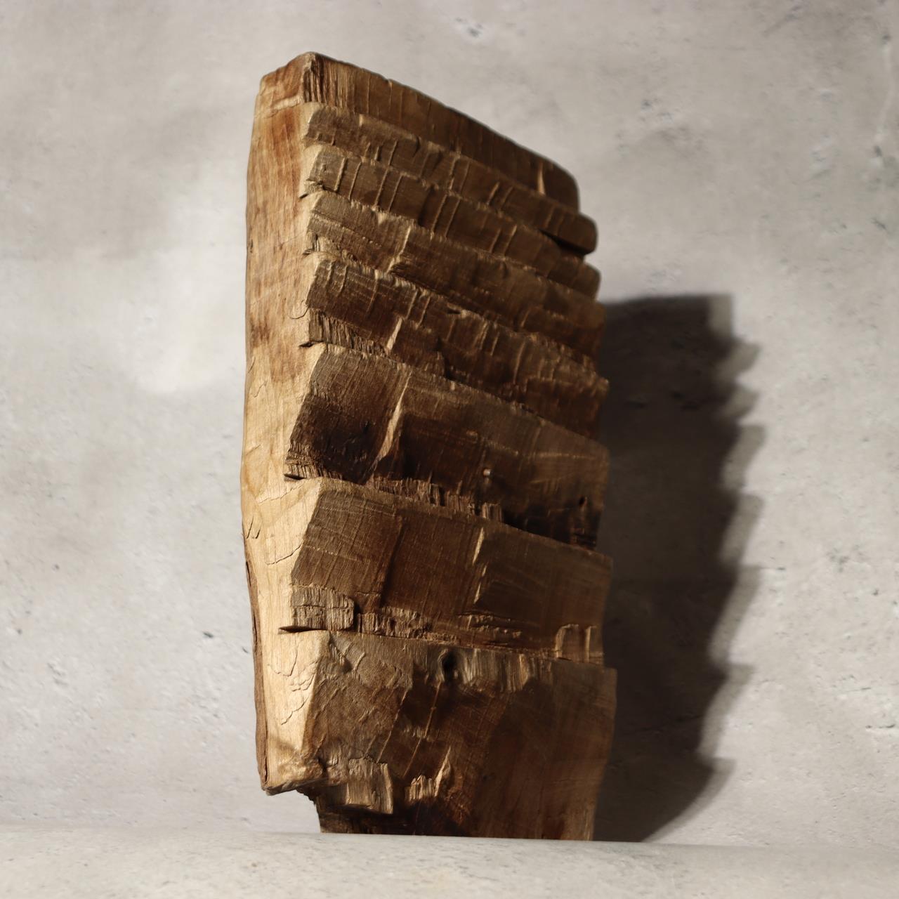 Antique Japanese Wood Tool Gangi Thatching Beater Primitive Folk Art Mingei Rare4