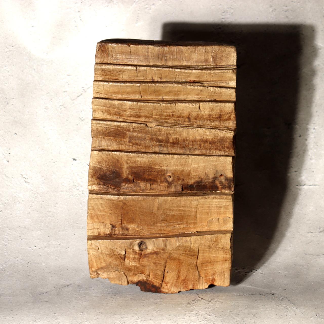 Antique Japanese Wood Tool Gangi Thatching Beater Primitive Folk Art Mingei Rare1