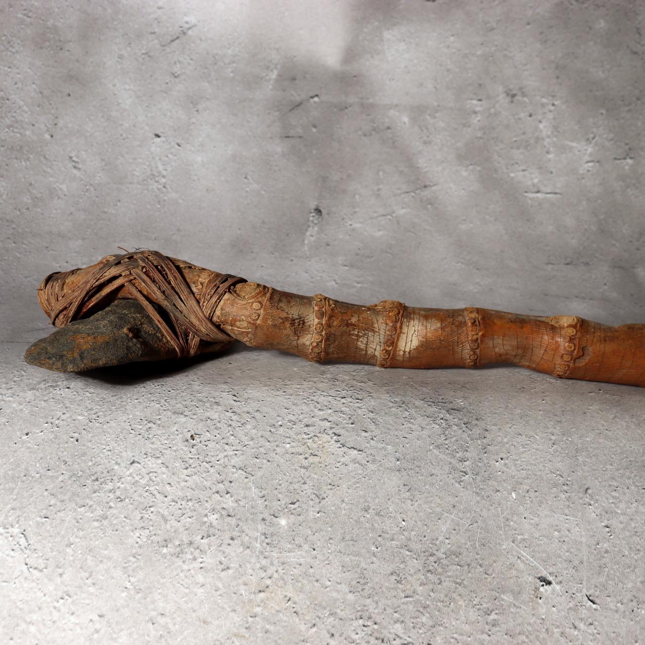 Japanese Jomon Period Stone Axe Head Real Excavated Artifact Modern Handle SS2216