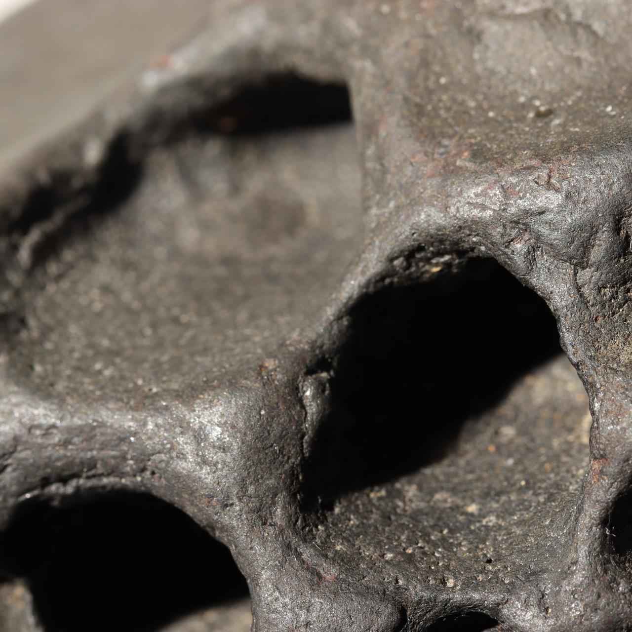 Iron Meteorite Natural Hole Sculptural Regmaglypts Space Rock Heavy 2.9kg SS22016