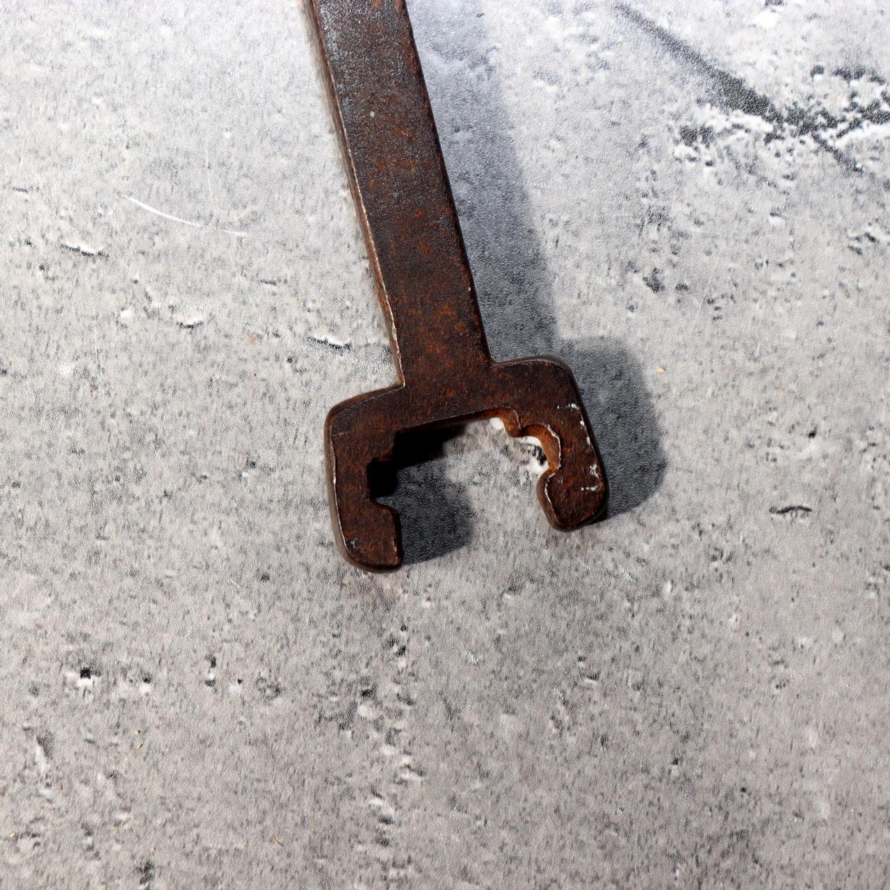 Japanese Antique Warehouse Key Kurakagi Rare Handle for Funa Tansu Chest Mingei15