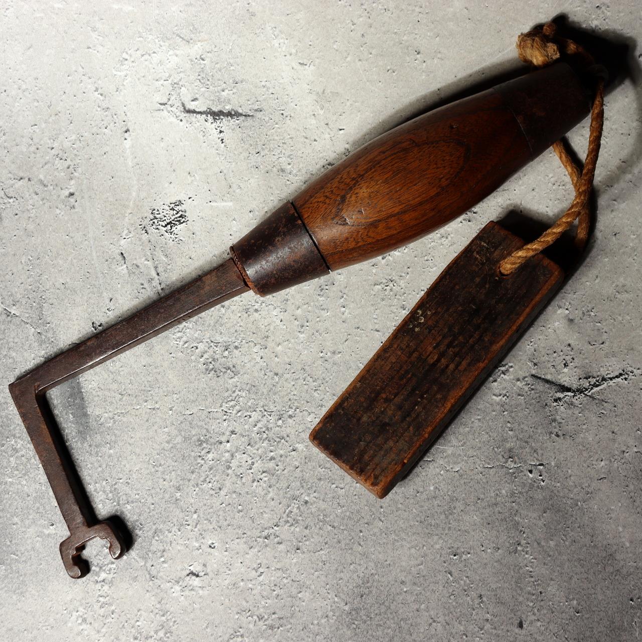 Japanese Antique Warehouse Key Kurakagi Rare Handle for Funa Tansu Chest Mingei3