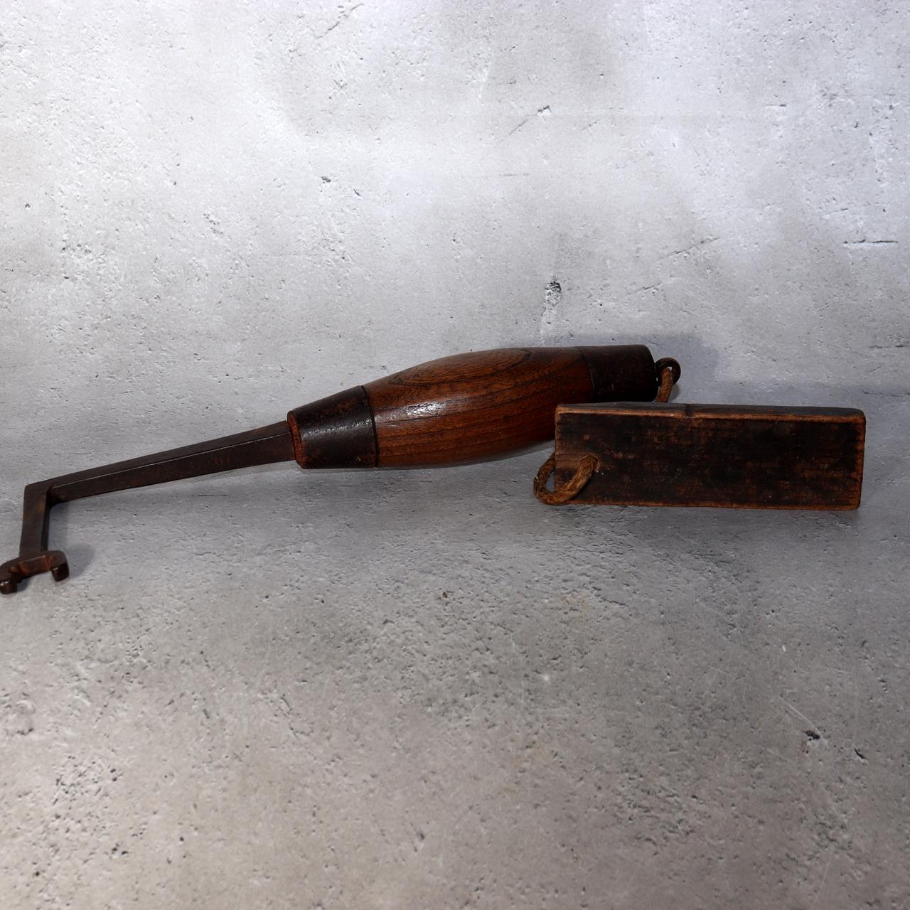 Japanese Antique Warehouse Key Kurakagi Rare Handle for Funa Tansu Chest Mingei10