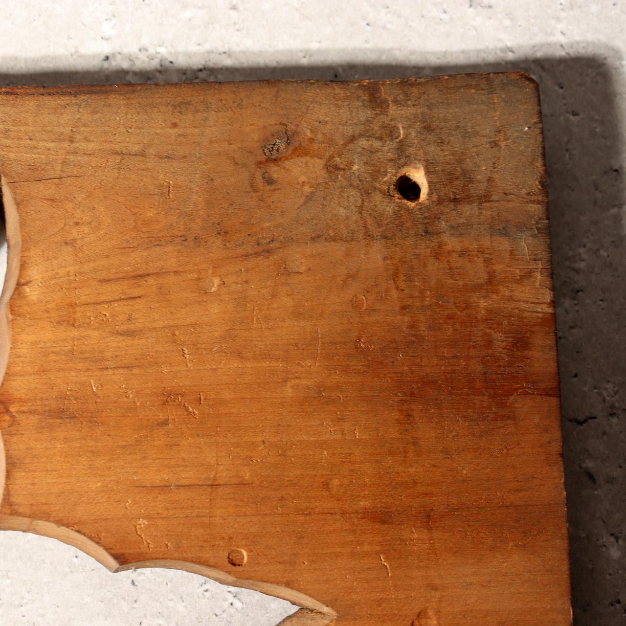 Japanese Antique Wood Carving Mold Kashigata Tai Fish Sea Bream Large Decor WO5123