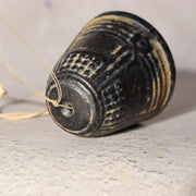 Japanese Vintage Cast Iron Wind Chime Furin Temple Lantern Bell Rustic BOS99510