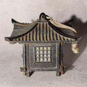 Japanese Vintage Cast Iron Wind Chime Furin Temple Lantern Bell Rustic BOS99512