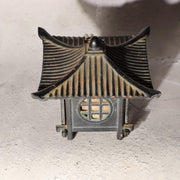 Japanese Vintage Cast Iron Wind Chime Furin Temple Lantern Bell Rustic BOS99511