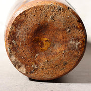 Japanese Antique Sake Bottle Tokkuri Iron Glaze Shinshu Mingei Edo Era Vase15