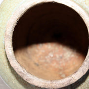 Antique Japanese Kyushu Pottery Jar Tsubo Green Ash Glaze Edo Era Wabi-sabi9