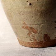 Antique Japanese Kyushu Pottery Jar Tsubo Green Ash Glaze Edo Era Wabi-sabi16