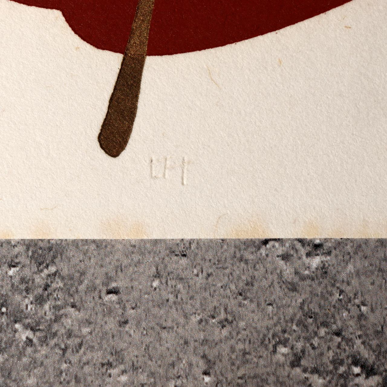 Maki Haku Japanese Modern Art Print "Kanau" Wish Embossed Abstract Framed ASO4297