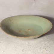 Korean Antique Late Koryo Celadon Tea Bowl Silica Spur Marks 14th C5