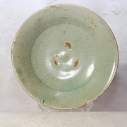Korean Antique Late Koryo Celadon Tea Bowl Silica Spur Marks 14th C0