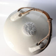 Large Japanese Porcelain Sake Barrel Server Taru Masamune Blue White 33cm 6.2kg10