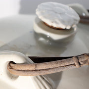 Large Japanese Porcelain Sake Barrel Server Taru Masamune Blue White 33cm 6.2kg7