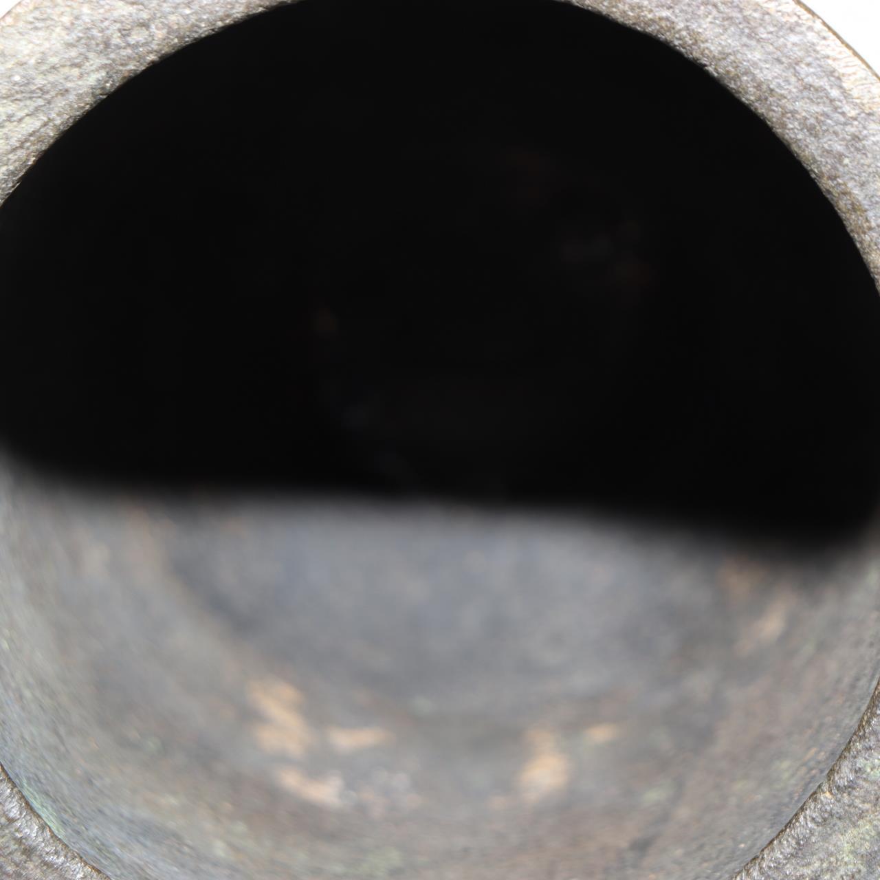 Japanese Vintage Bronze Bell Hansho Temple Buddhist Altar Dragon 18cm BOS99712