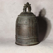 Japanese Vintage Bronze Bell Hansho Temple Buddhist Altar Dragon 18cm BOS9972